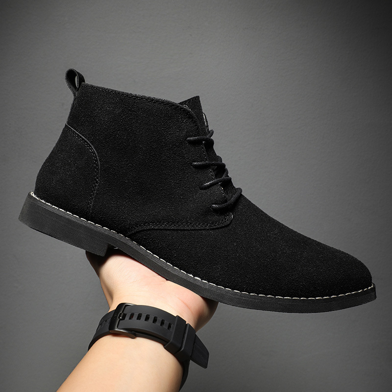 Men Formal Wear With Boots - 英国風ブラウンチェルシーブーツ メンズ ハイカットドレスシューズ 快適なポインテッドトゥ メンズアンクルブーツ レースアップショートブーツ