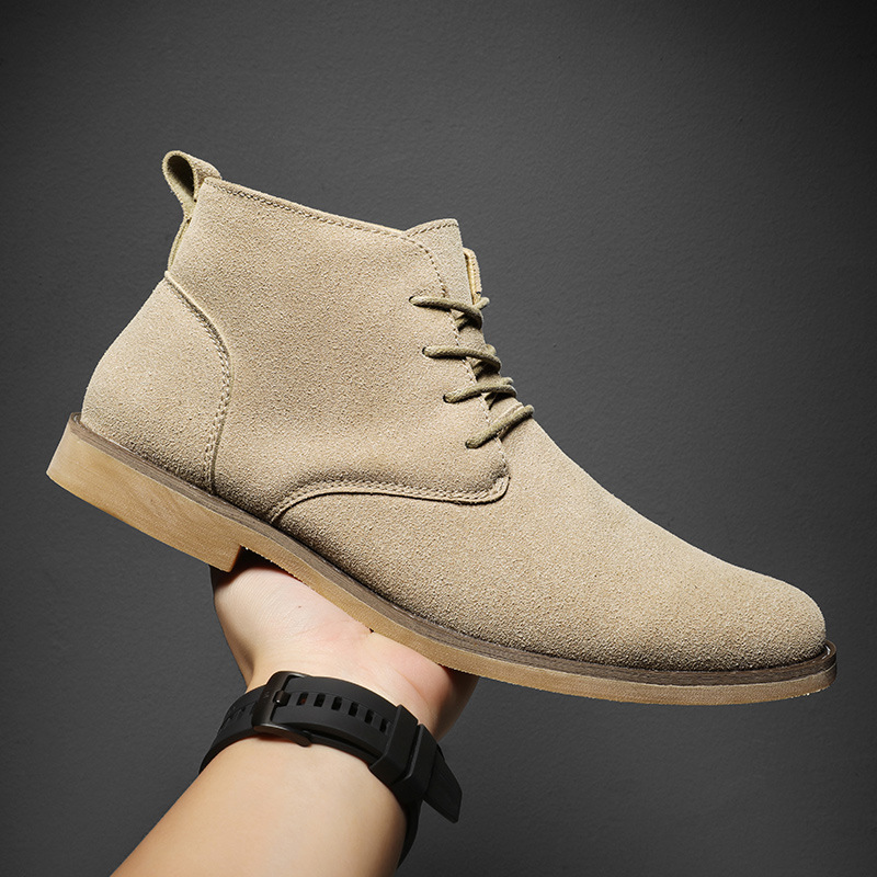 英国風ブラウンチェルシーブーツ メンズ ハイカットドレスシュ - Men Formal Wear With Boots のレビューと価格