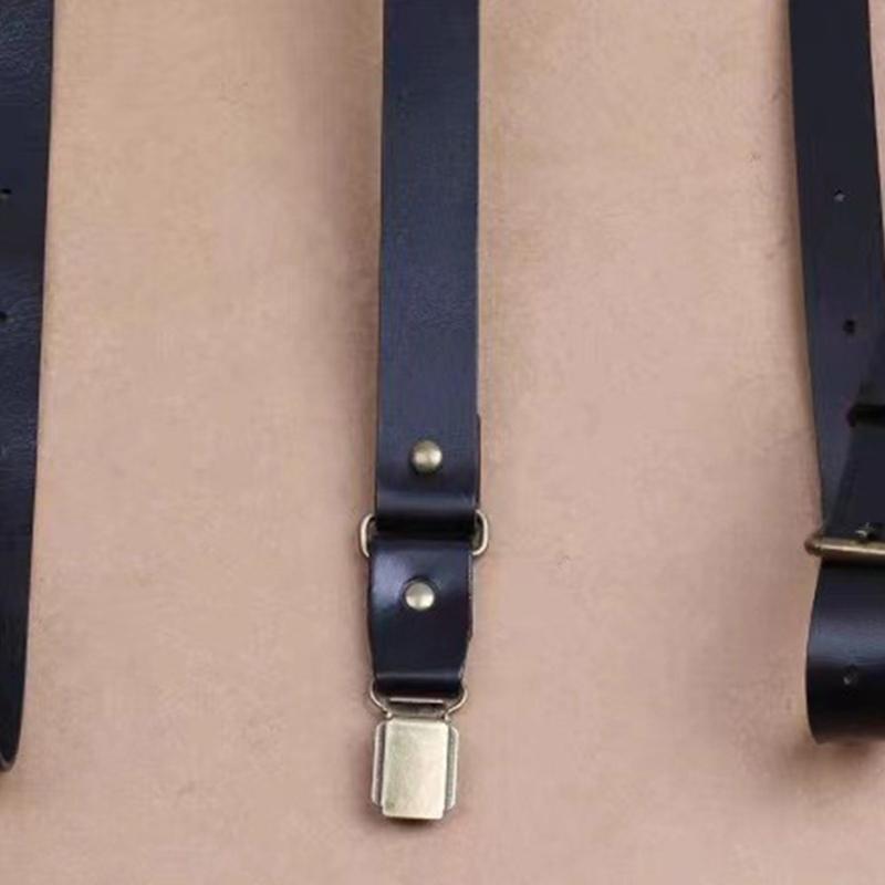 39BD 調節可能な PU レザー サスペンダー ストラップ - Men'S Formal Wear With Suspenders のレビューと価格