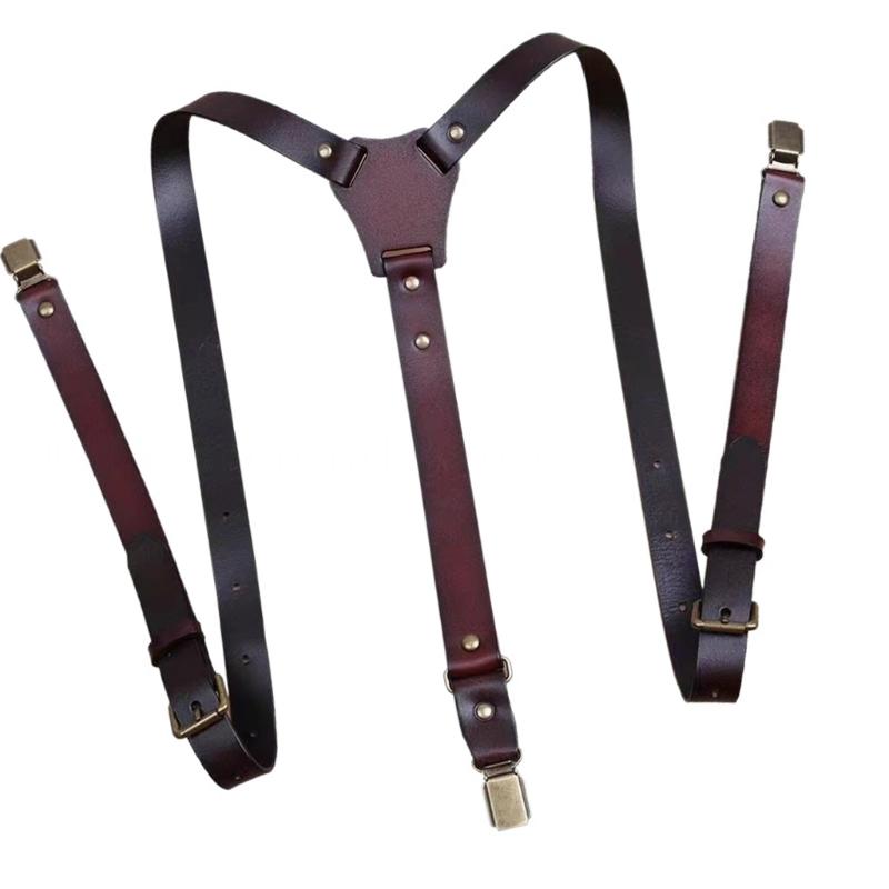 39BD 調節可能な PU レザー サスペンダー ストラップ - Men'S Formal Wear With Suspenders のレビューと価格
