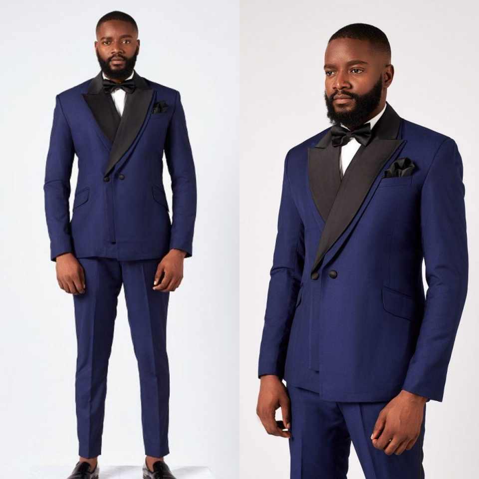 フォーマルウェディングタキシード ピークドラペル ダブルブレ - Men Formal Wear Modern のレビューと価格