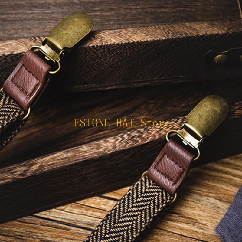 49MF 男性弾性サスペンダー 3 クリップ デザイン ジャ - Men'S Formal Wear With Suspenders のレビューと価格