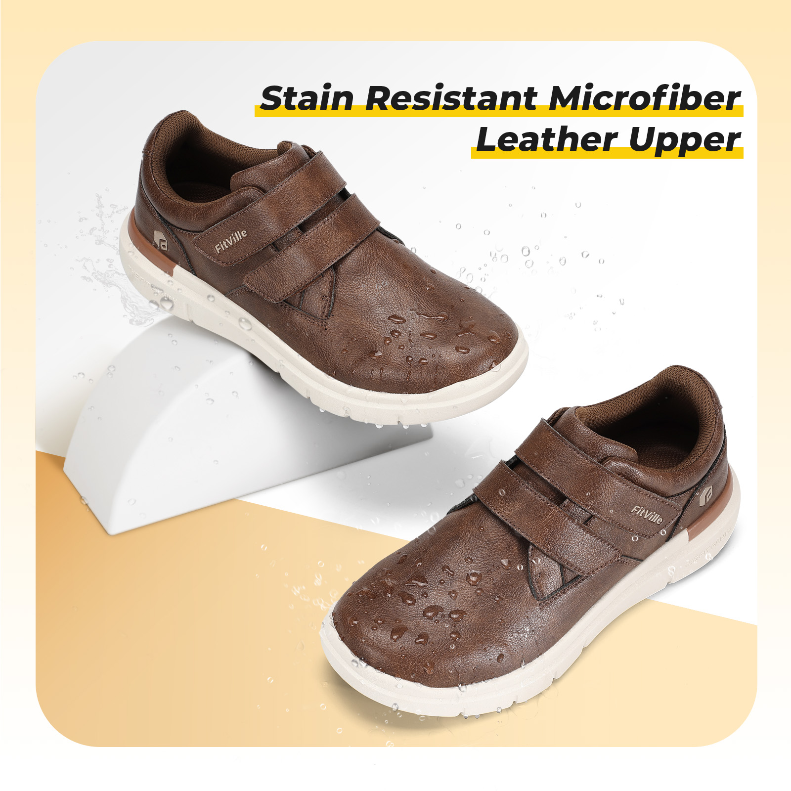 FitVille ワイド糖尿病患者用シューズ ドレス ビジネ - Formal Men Daily Wear Footwear のレビューと価格