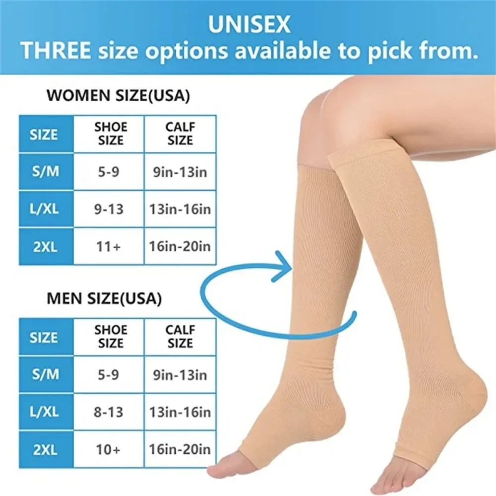 つま先なしのコンプレッションソックス。医療用サポート。S～X - Sock Garter Men のレビューと価格