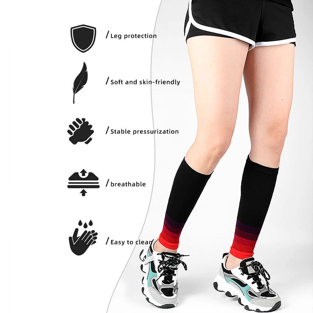 1ペア カーフコンプレッションスリーブ 20-30mmHg  - Sock Garter Men のレビューと価格