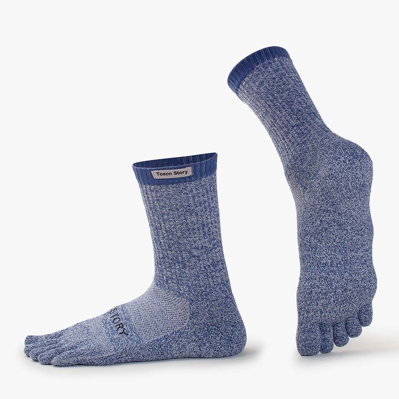 メリノウール製五本指スポーツソックス 吸汗速乾 防臭 秋冬  - Sock Garter Men のレビューと価格