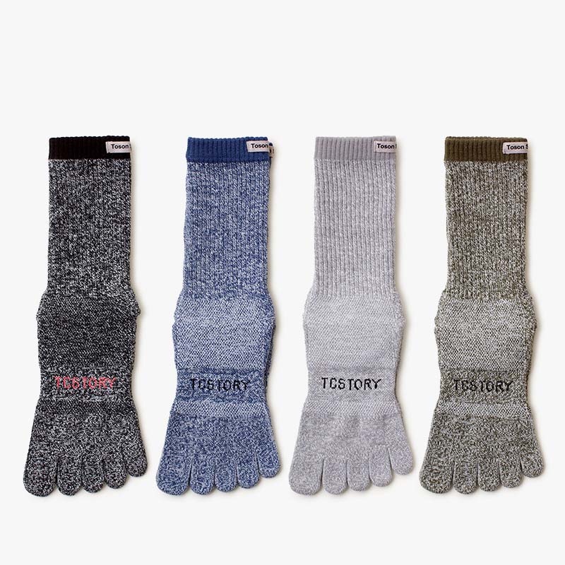 メリノウール製五本指スポーツソックス 吸汗速乾 防臭 秋冬  - Sock Garter Men のレビューと価格