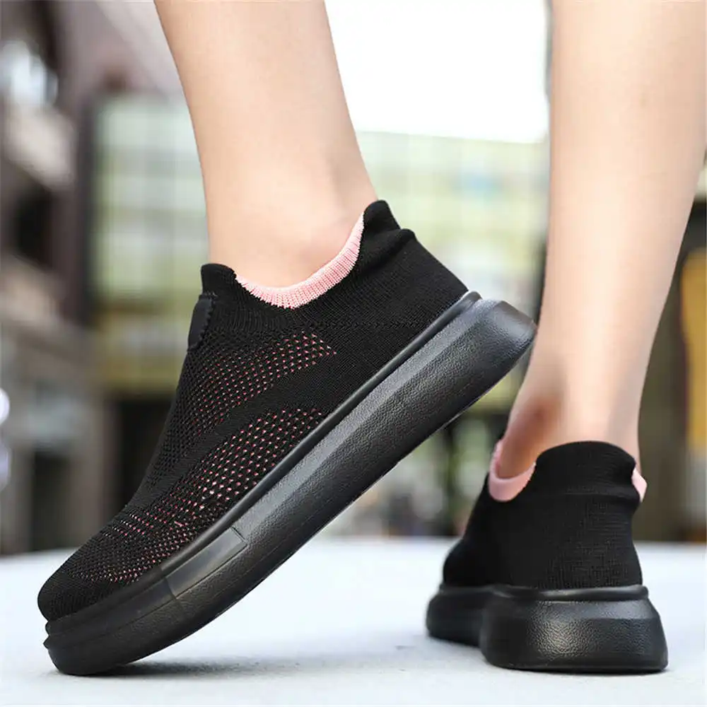 女性用厚底ストッキングスニーカー,茶色の靴,スケートボード, - Men Formal Wear All Black のレビューと価格