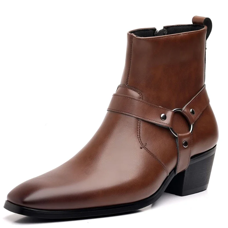 メンズブーツファッションデザイナーチェルシーブーツ高級高品質 - Men Formal Wear With Boots のレビューと価格