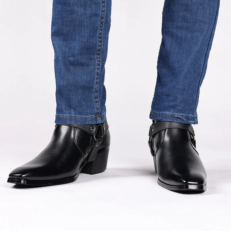 メンズブーツファッションデザイナーチェルシーブーツ高級高品質 - Men Formal Wear With Boots のレビューと価格