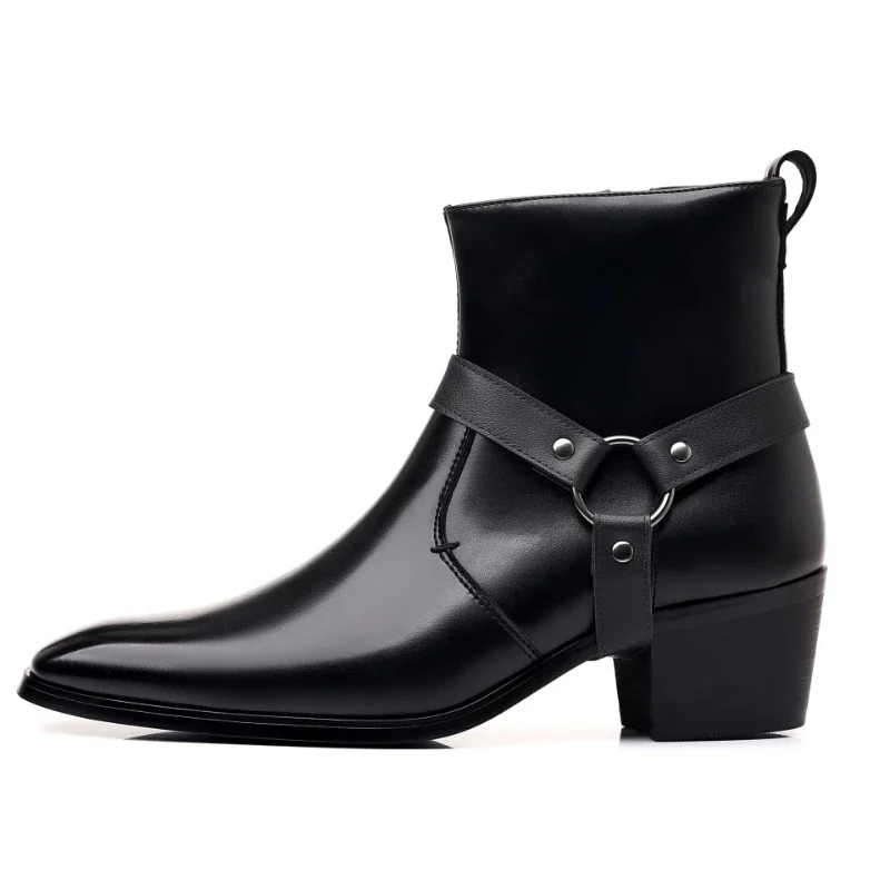 メンズブーツファッションデザイナーチェルシーブーツ高級高品質 - Men Formal Wear With Boots のレビューと価格
