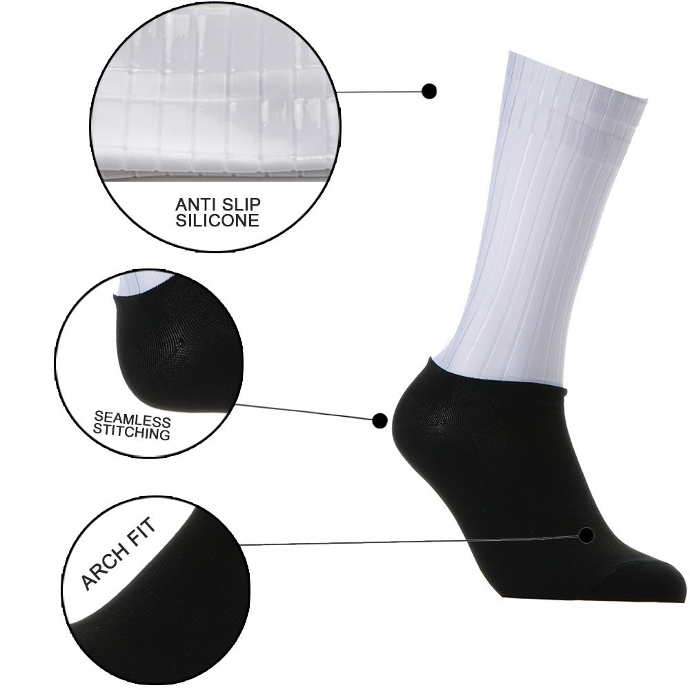 ホワイトライン-メンズシリコンサイクリングソックス,滑り止め - Sock Garter Men のレビューと価格