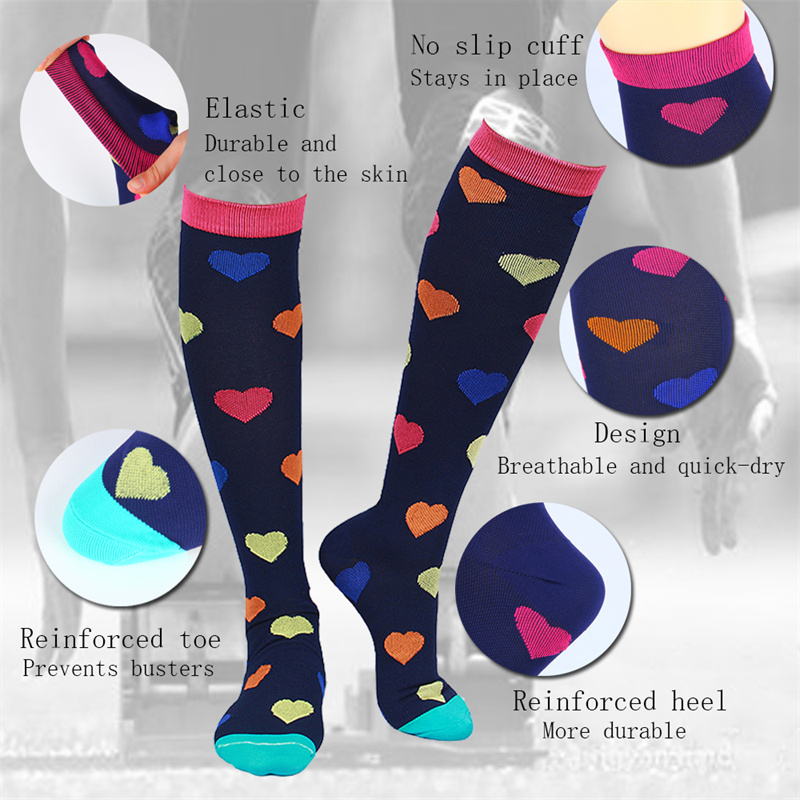 S-XXL 3 ペア送料無料ナース圧縮靴下静脈瘤女性男性靴下 - Sock Garter Men のレビューと価格